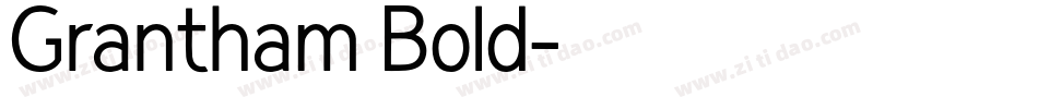 Grantham Bold字体转换